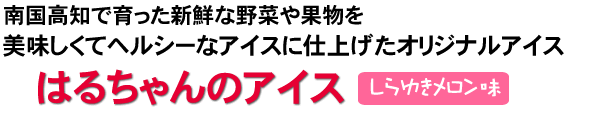 はるちゃんのアイス しらゆきメロン味